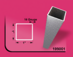 Galvanized Tubing 1" x 2" x (19' 8") 1/8" (3MM) - 16 GA