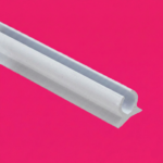 90 ° Flex-A-Rail Vinyl Extrusion White 10'