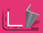 Aluminum Tubing Angle 1.25" x 1.25" - 24ft - 0.125" (3MM)