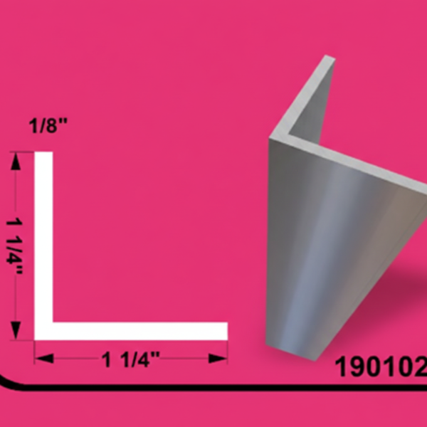 Aluminum Tubing Angle 1.25" x 1.25" - 24ft - 0.125" (3MM)