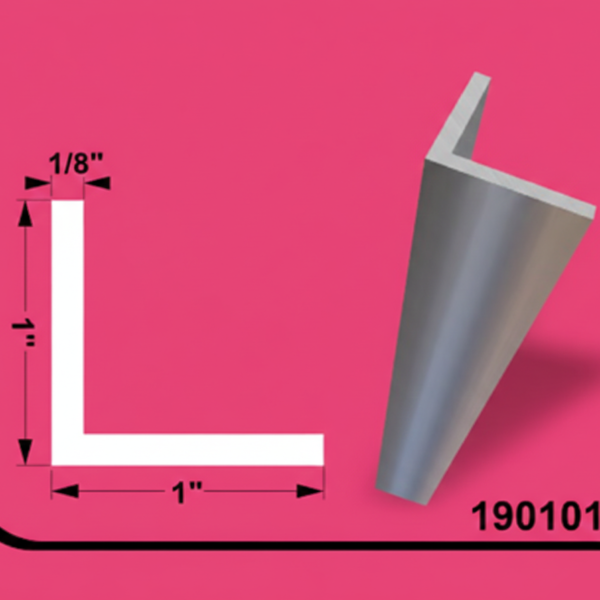 Aluminum Tubing Angle 1" x 1" - 24ft - 0.125" (3MM)