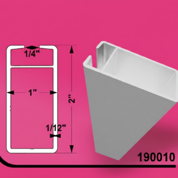 Aluminum Tubing 2" x 1" MP-3 24ft 0.080"(2MM)
