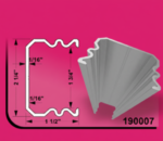 Aluminum Tubing 2.25" x 1.5" Colonial Bottom Channel 24ft 0.090"(2.3MM)