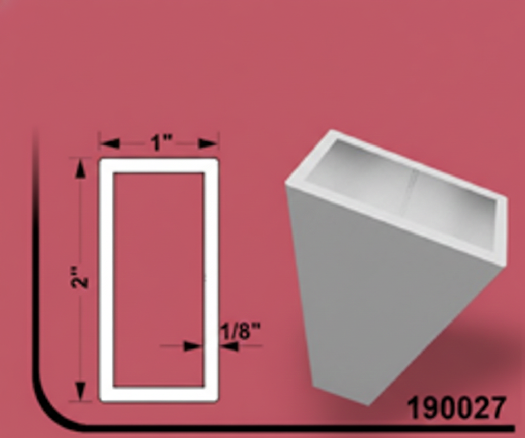 Gemini_Generated_Image_istzlxistzlxistz Aluminum Tubing 2" x 1" - 24ft - 0.125" (3MM) - Image 1