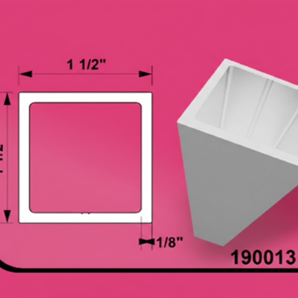 Aluminum Tubing 0.75" x 0.75" 24ft 0.063"(1.5MM)