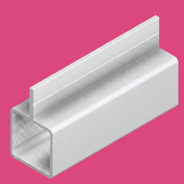 ALUMINUM TUBING - SINGLE FIN 1-3/4" x 4" - 12 ft