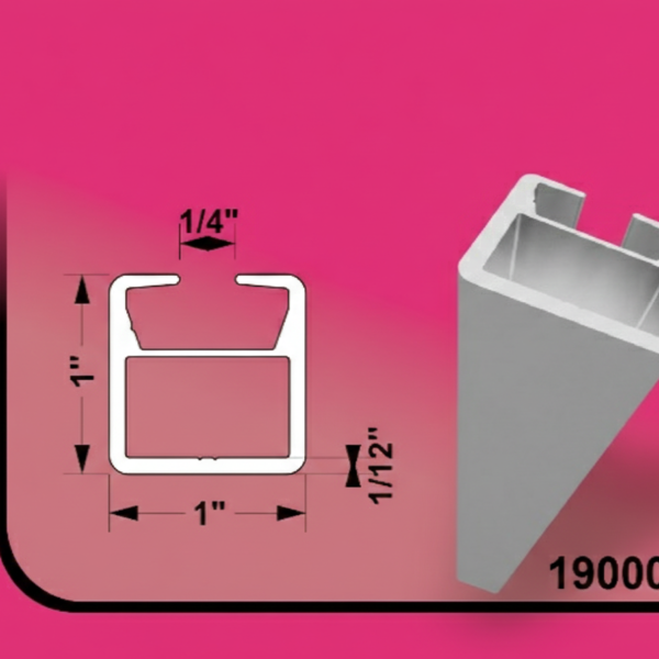 Aluminum Tubing 1" x 1" MP1A- 24ft 0.100"(2.5MM) (Staple Tubing)