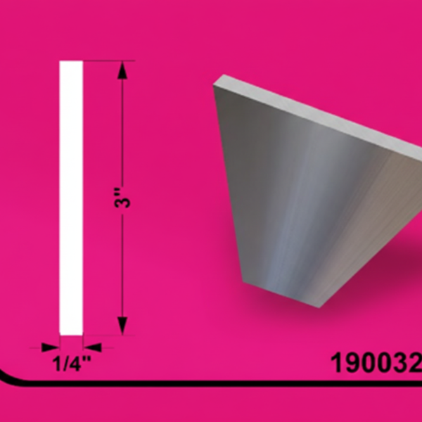 Aluminum Tubing 3" x 0.25" - 24ft - Solid bar