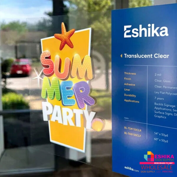 Eshika Printable Cast Vinyl Film - Clear